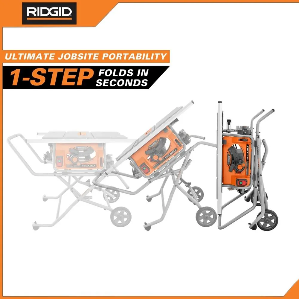 10 in. Pro Jobsite Table Saw with Stand