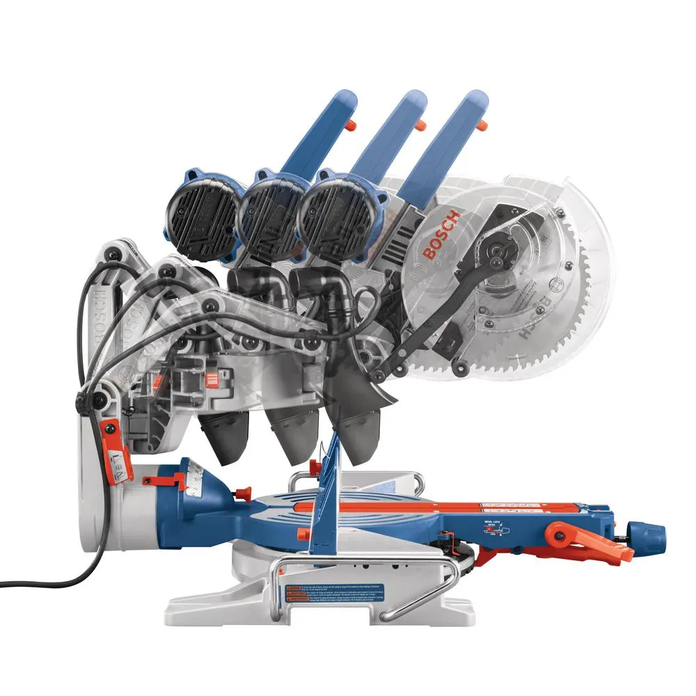 15 Amp Corded 10 in. Dual-Bevel Sliding Glide Miter Saw with 60-Tooth Saw Blade with Bonus 32-1/2 in. Folding Leg Stand