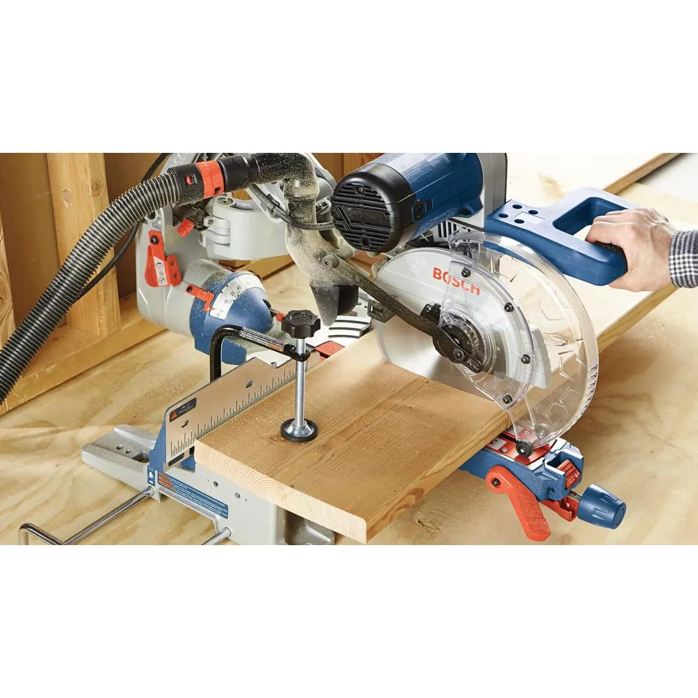 15 Amp Corded 10 in. Dual-Bevel Sliding Glide Miter Saw with 60-Tooth Saw Blade with Bonus 32-1/2 in. Folding Leg Stand