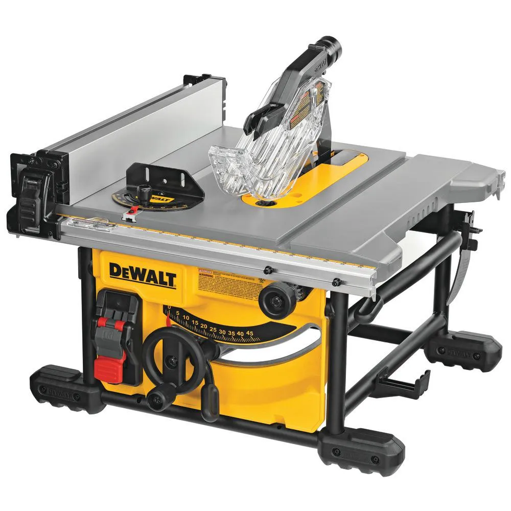 15 Amp Corded 8-1/4 in. Compact Jobsite Tablesaw with Bonus Heavy-Duty Rolling Table Saw Stand