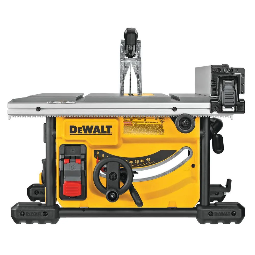 15 Amp Corded 8-1/4 in. Compact Jobsite Tablesaw with Bonus Heavy-Duty Rolling Table Saw Stand
