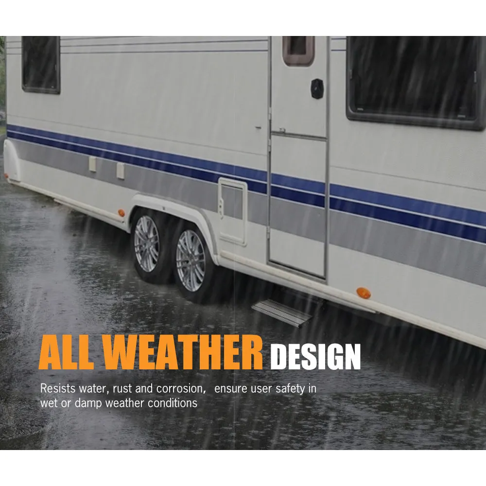 200KG Heavy Duty Caravan Step | Folding Pull-Out Portable | RV Camper Trailer Tools