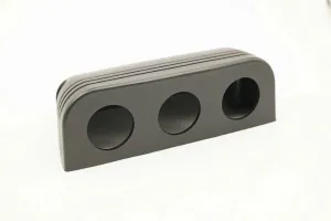 3 Hole Console Black Plastic