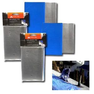 4 Pc Tarp Repair Tape 6"X36" Self Adhesive Patches Tent Canopy Canvas Waterproof