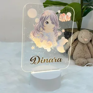 Acrylic LED Night Lamp - Mermaids Dreamland
