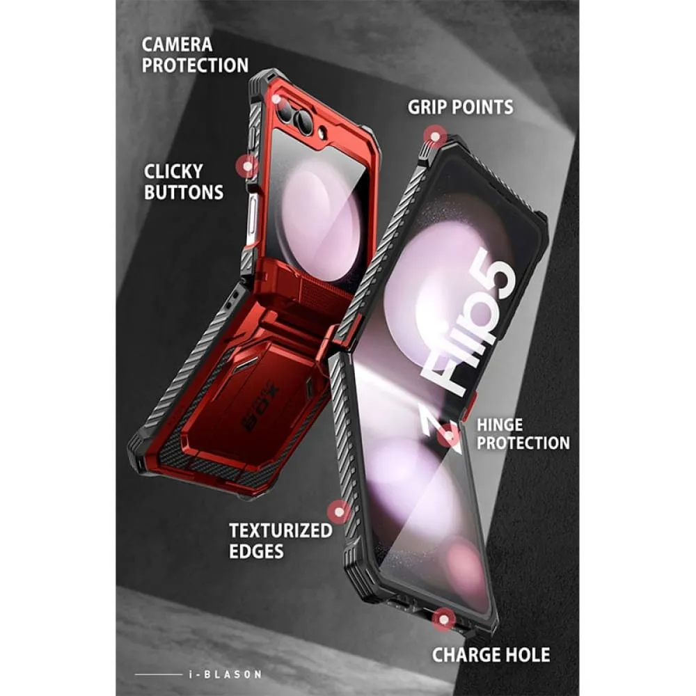 Armorbox Full-body Rugged Holster Case with Built-in Screen Protector for Samsung Galaxy z Flip 5