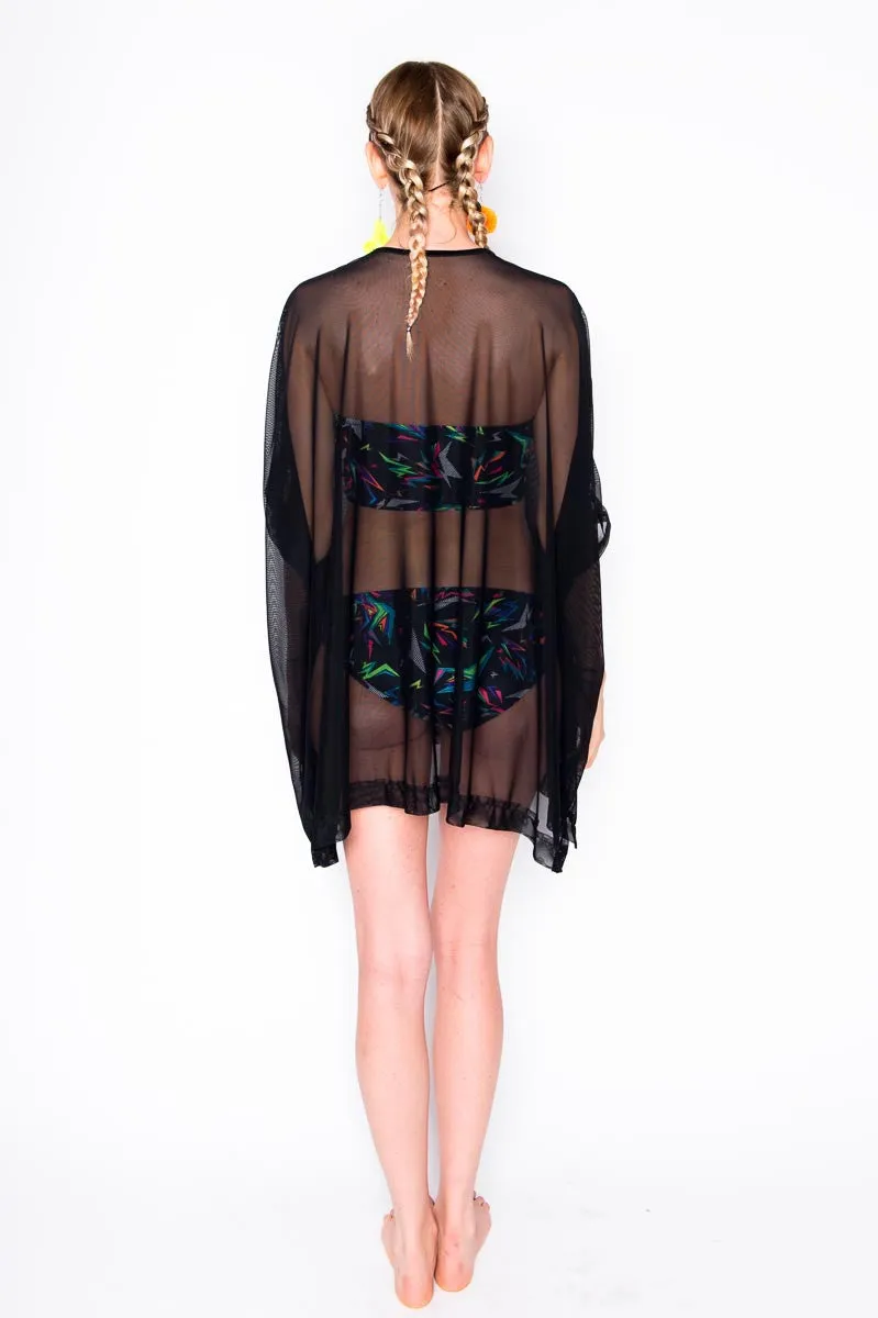 Black Mesh Tent Dress