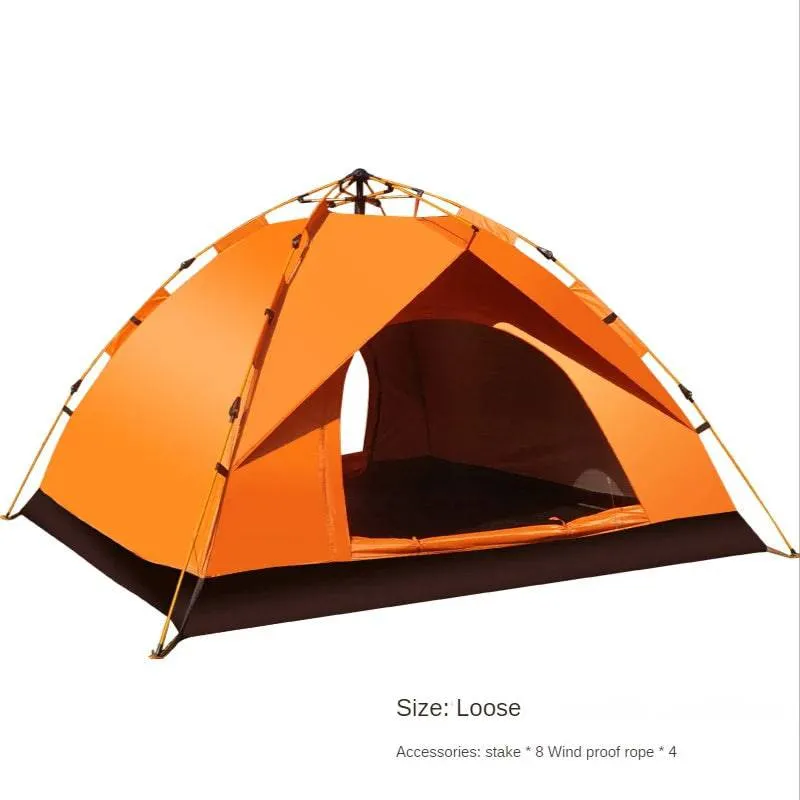 Convenient 3-4 Person Automatic Camping Tent for Family Adventures