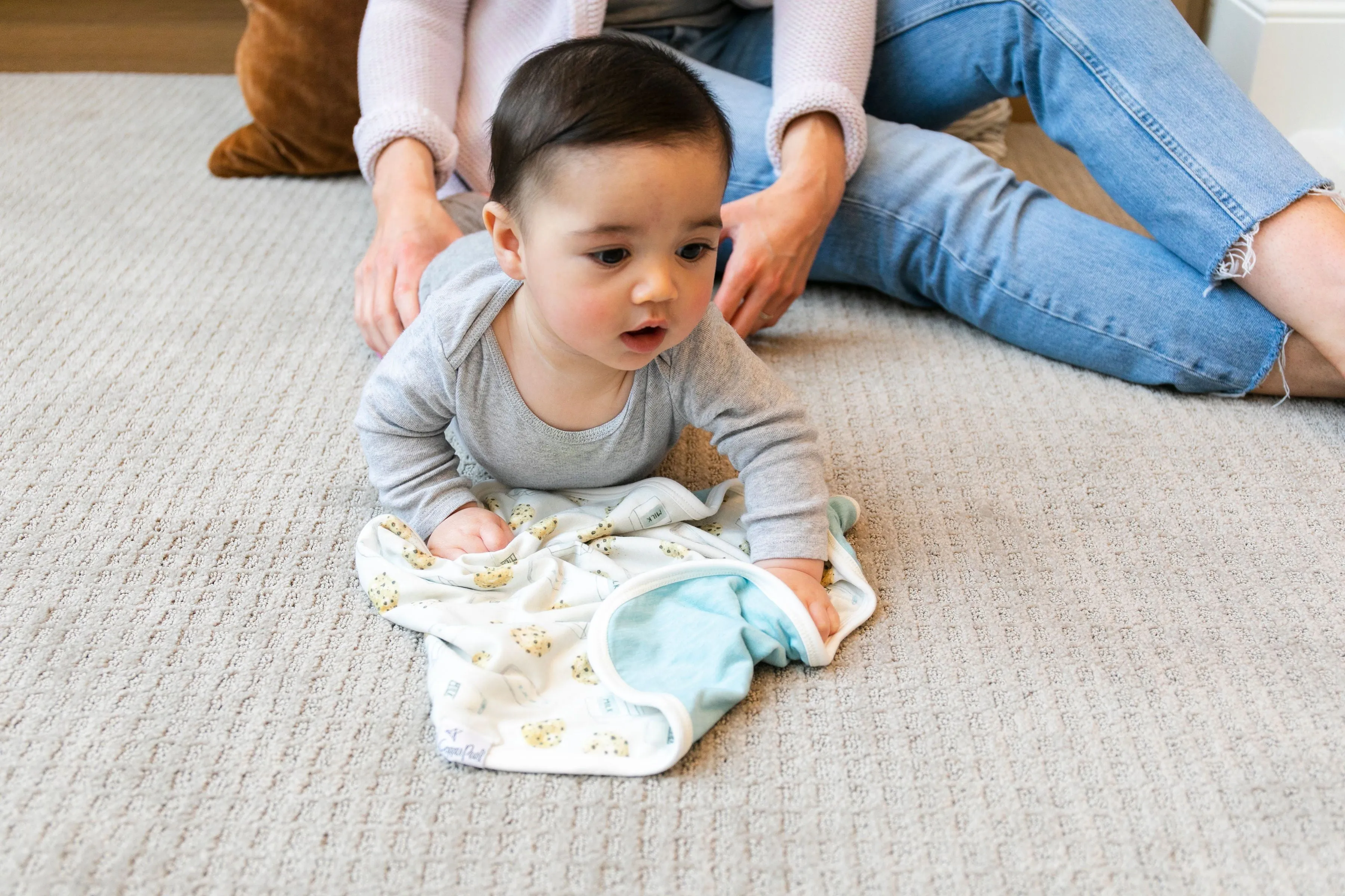 Copper Pearl Three-Layer Security Blanket Set | Chip