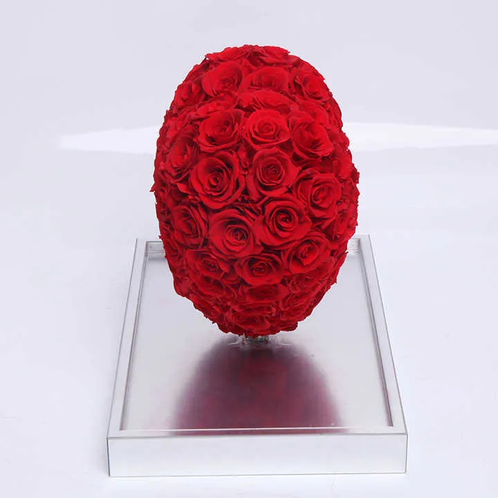 Decorative Preserved Rose Flower Glass-زهرة ورد محفوظة مزخرفة