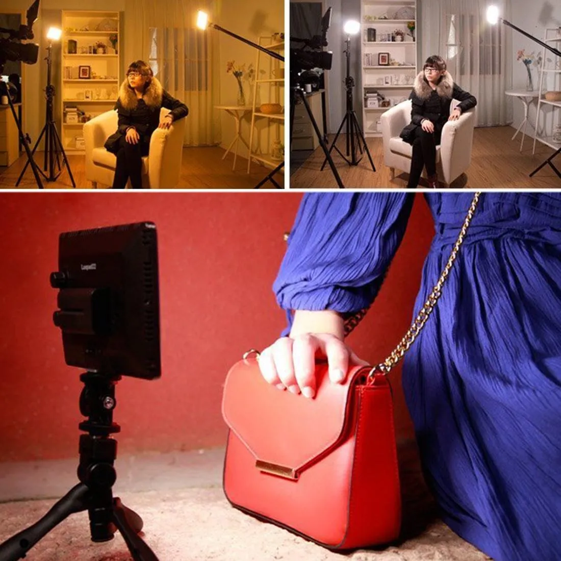 Dimmable Led Video Light For Dslr Cameras - 850Lm
