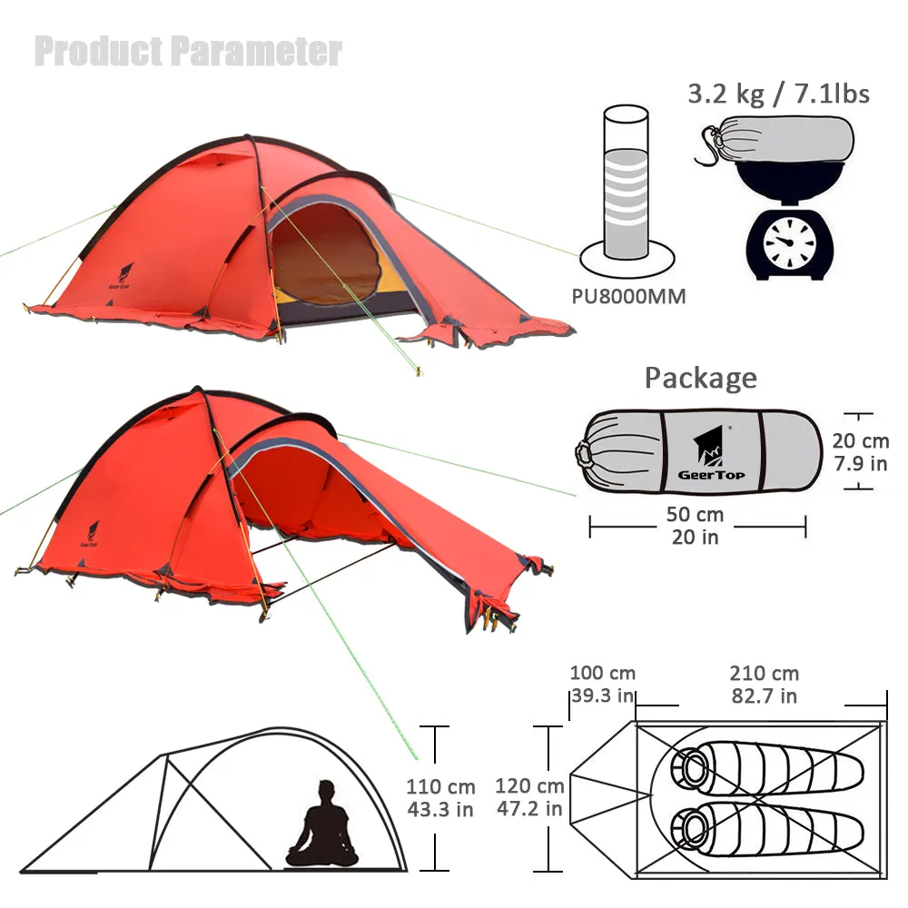 Double-Layer Mountain Tent