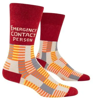 Emergency Contact  - Mens Socks