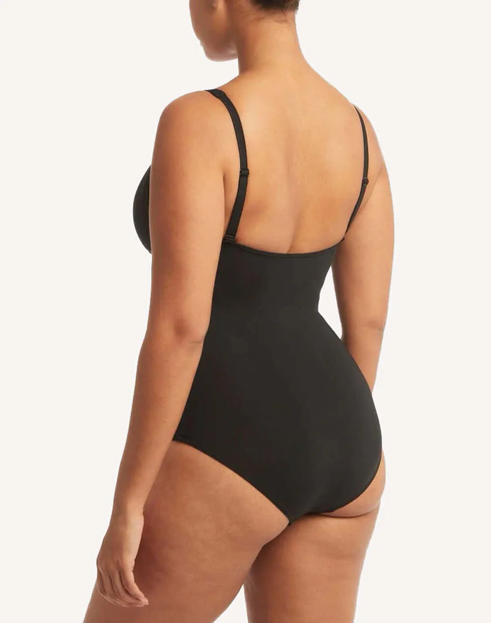 Essentials Cross Front Multifit One Piece Swimsuit