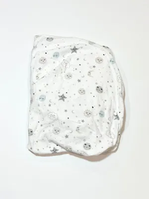 Flannelette fitted cot sheet