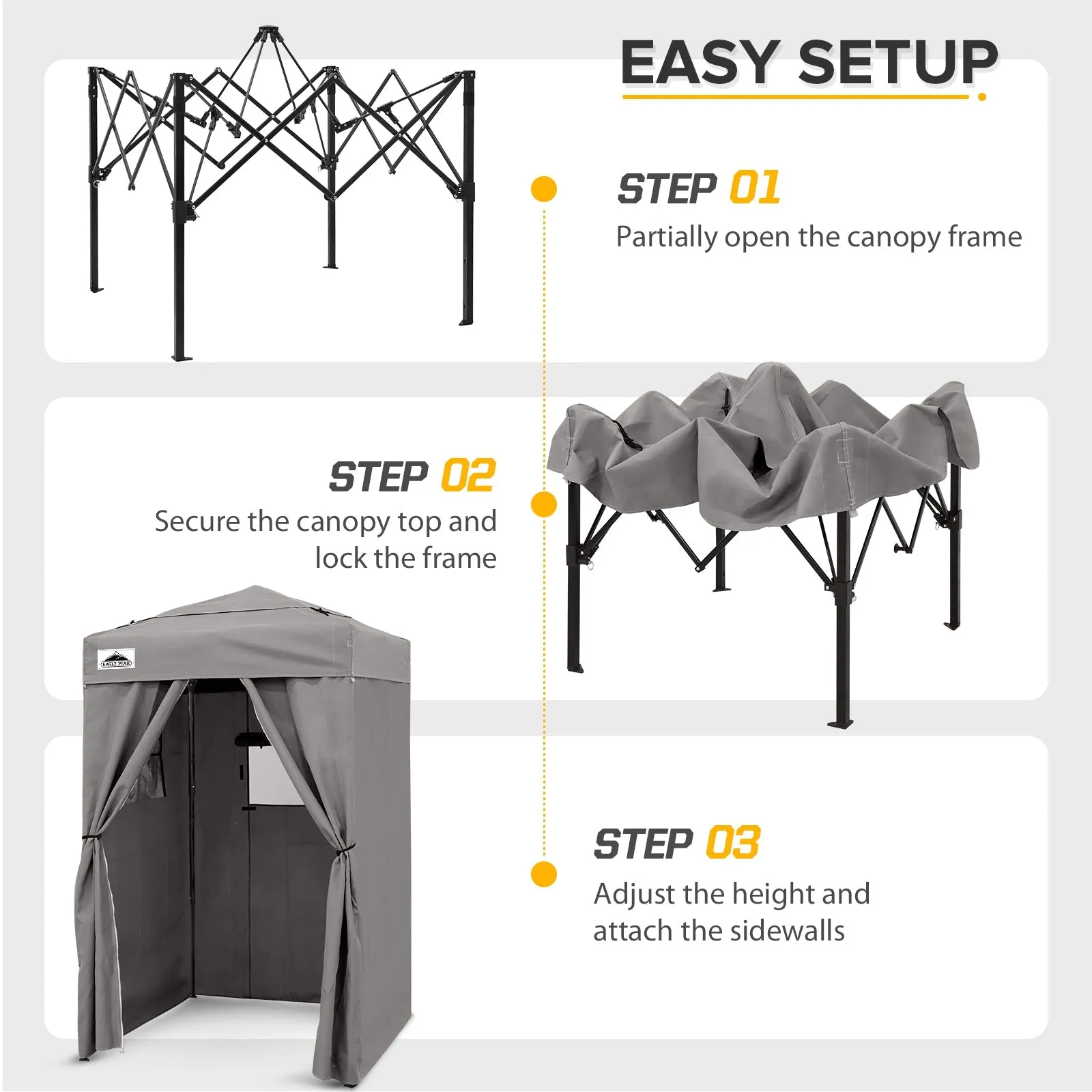 Flex Ultra Compact 4x4 Pop-up Canopy Tent with Vented Top