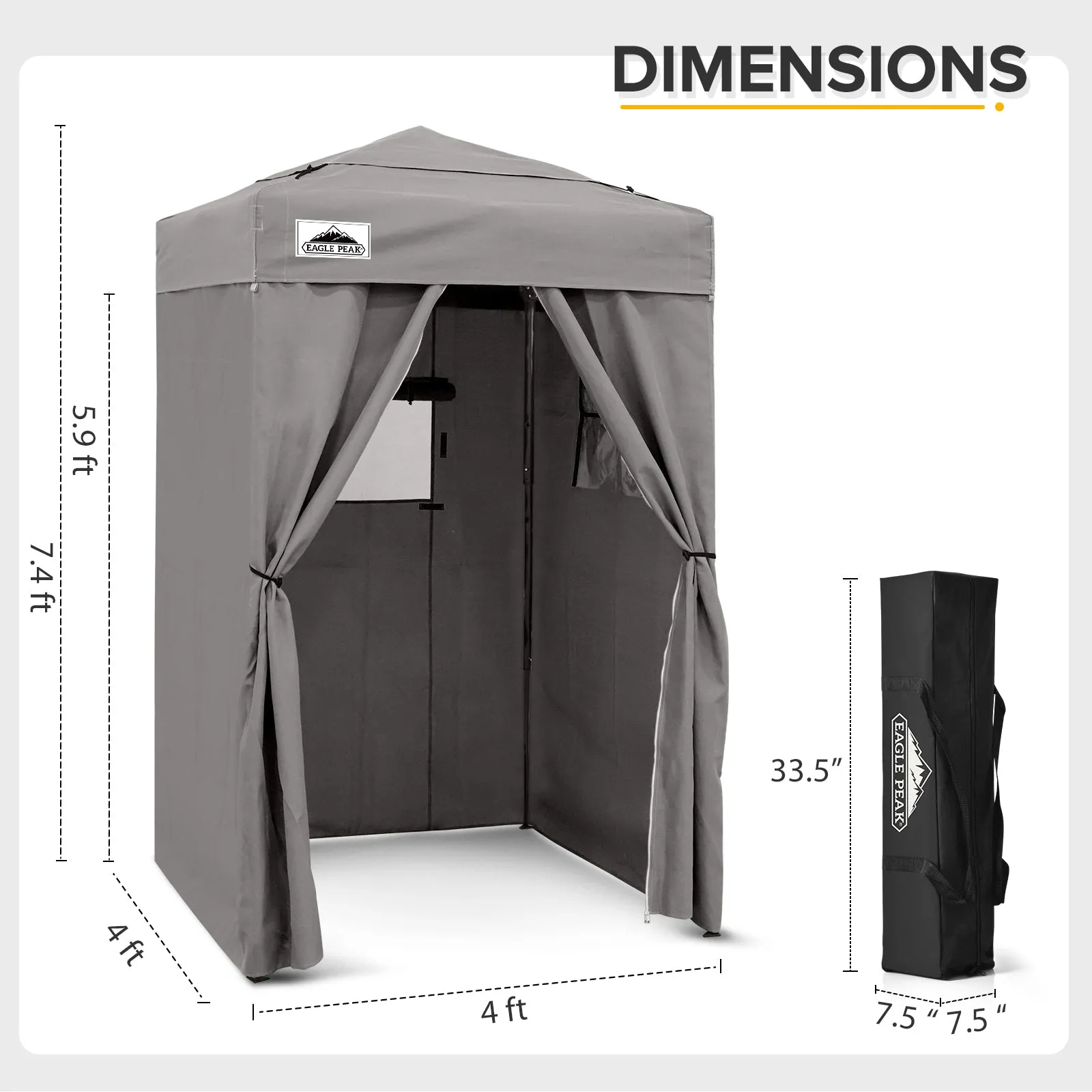 Flex Ultra Compact 4x4 Pop-up Canopy Tent with Vented Top