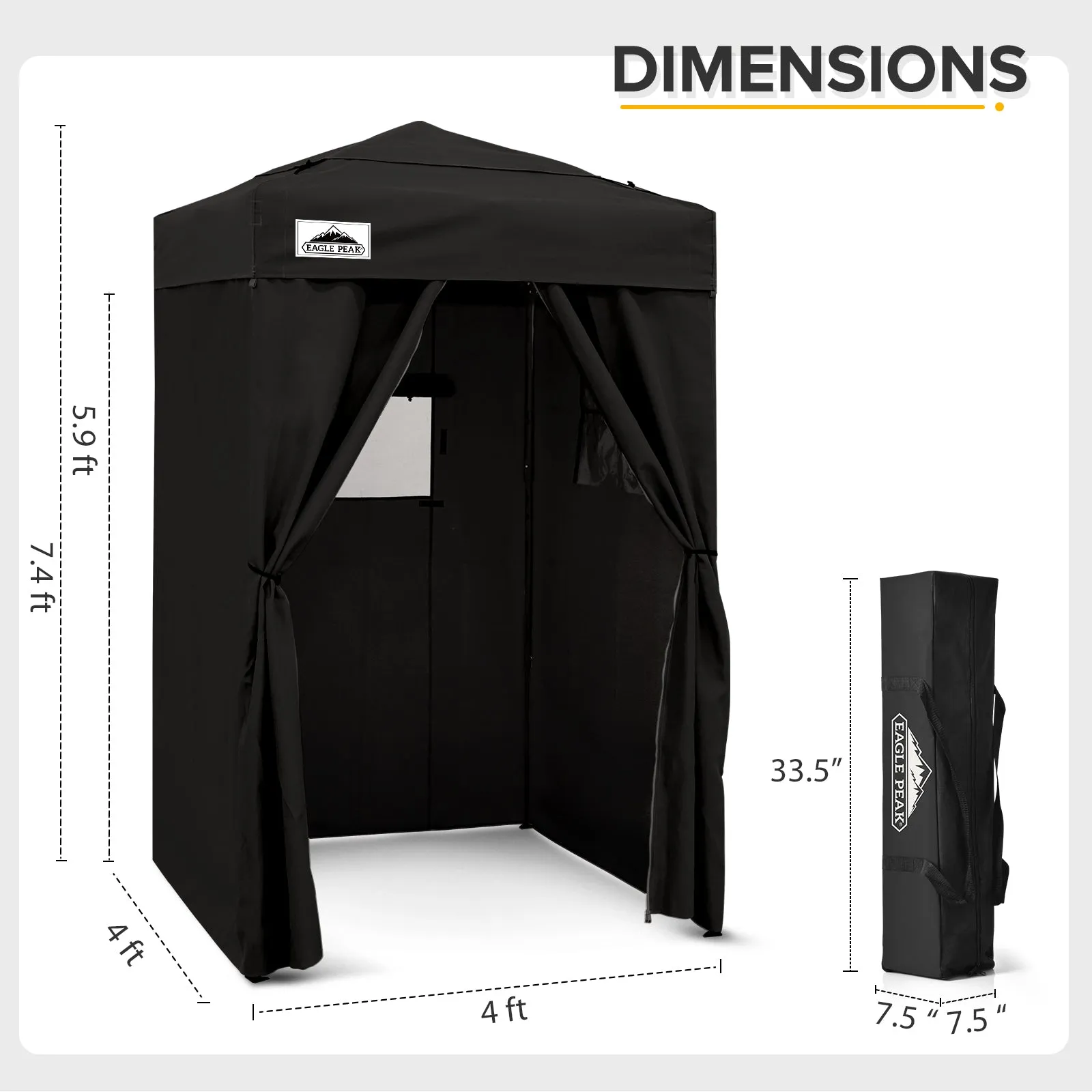 Flex Ultra Compact 4x4 Pop-up Canopy Tent with Vented Top