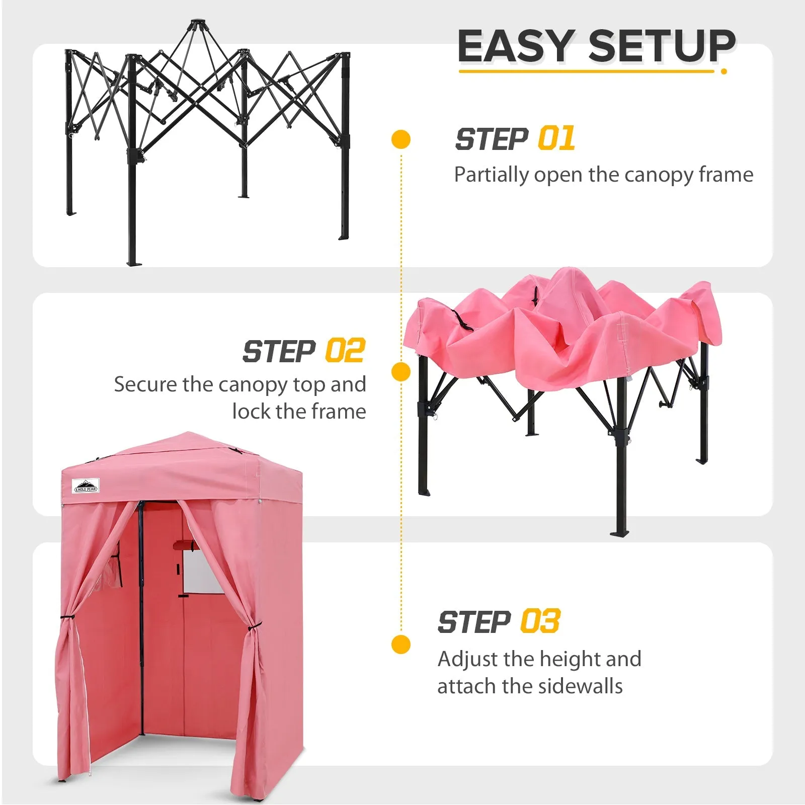 Flex Ultra Compact 4x4 Pop-up Canopy Tent with Vented Top