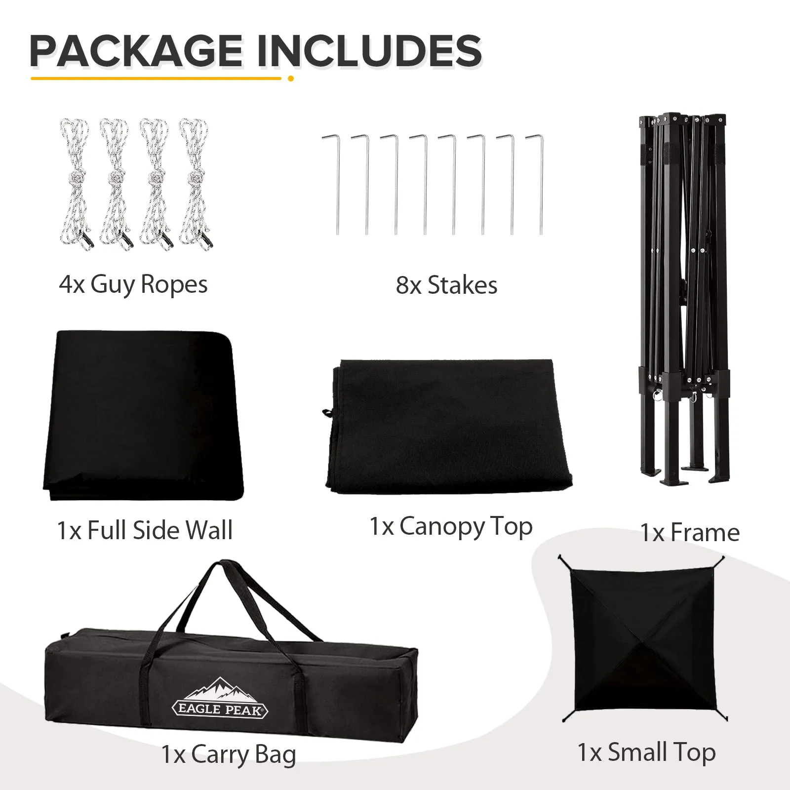 Flex Ultra Compact 4x4 Pop-up Canopy Tent with Vented Top