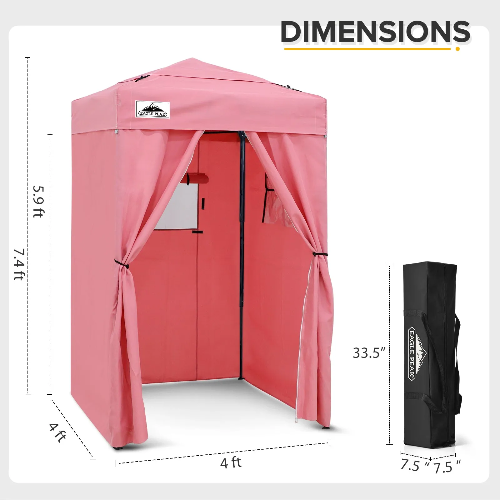 Flex Ultra Compact 4x4 Pop-up Canopy Tent with Vented Top