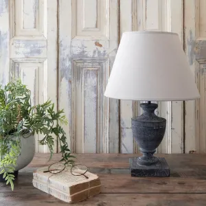 Incia Urn wooden table lamp