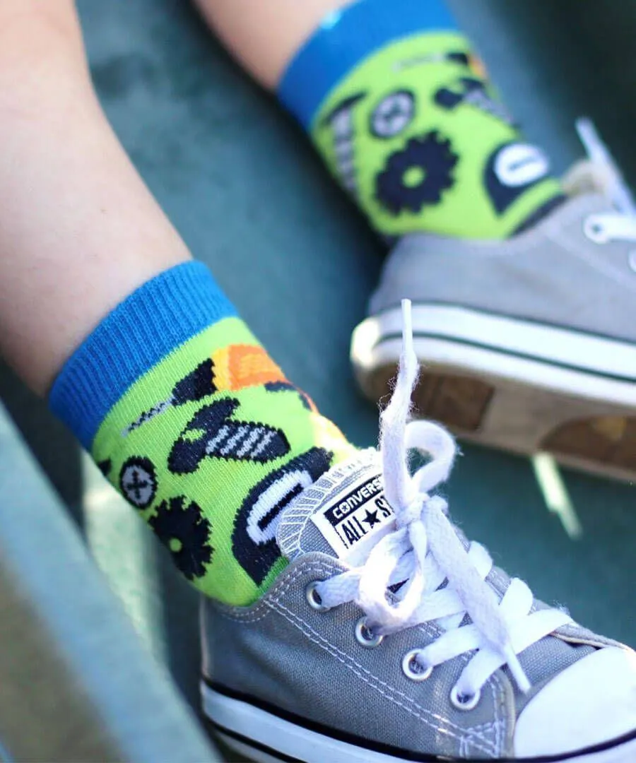 Jefferies 6pk Tool Pattern Crew Socks