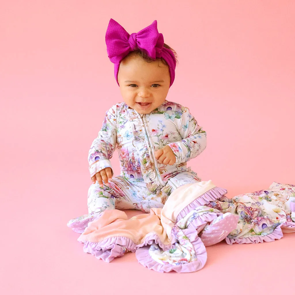 Katrina & Skyler Ruffled Luxette Patoo Blanket