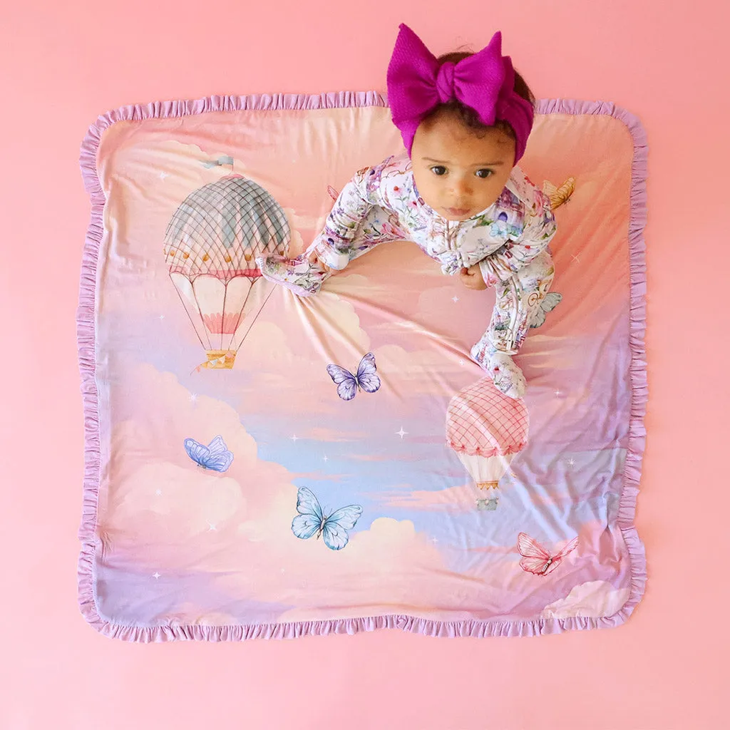 Katrina & Skyler Ruffled Luxette Patoo Blanket
