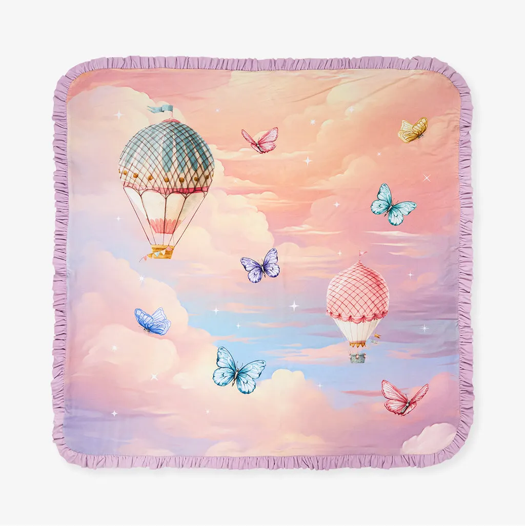 Katrina & Skyler Ruffled Luxette Patoo Blanket