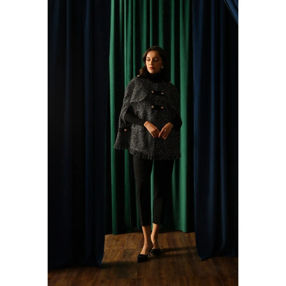 Label Deepika Nagpal Noire Black Keya Jacket