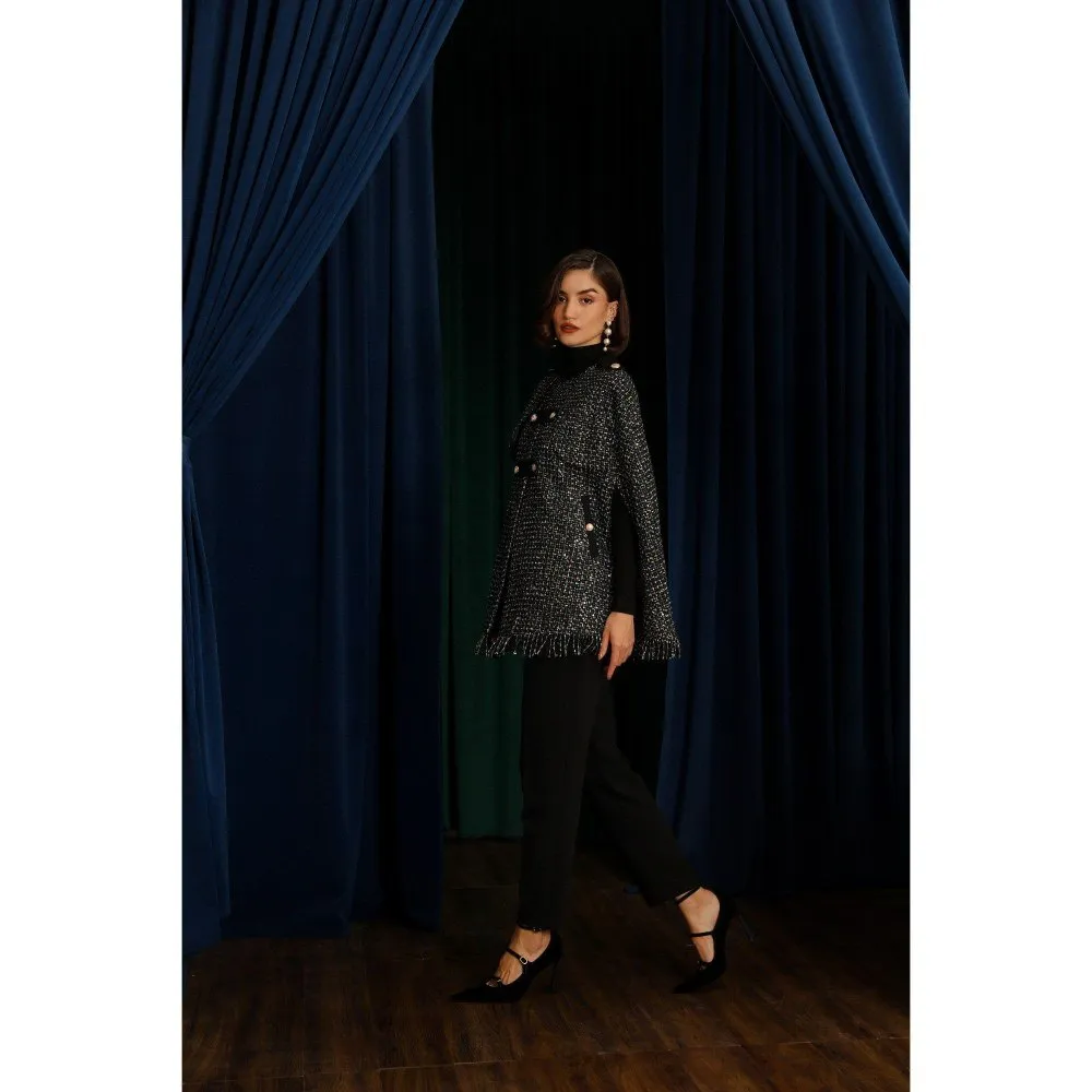 Label Deepika Nagpal Noire Black Keya Jacket