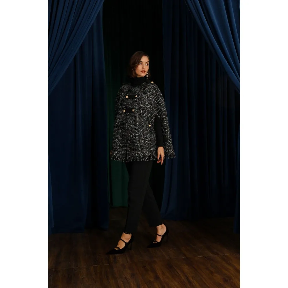 Label Deepika Nagpal Noire Black Keya Jacket