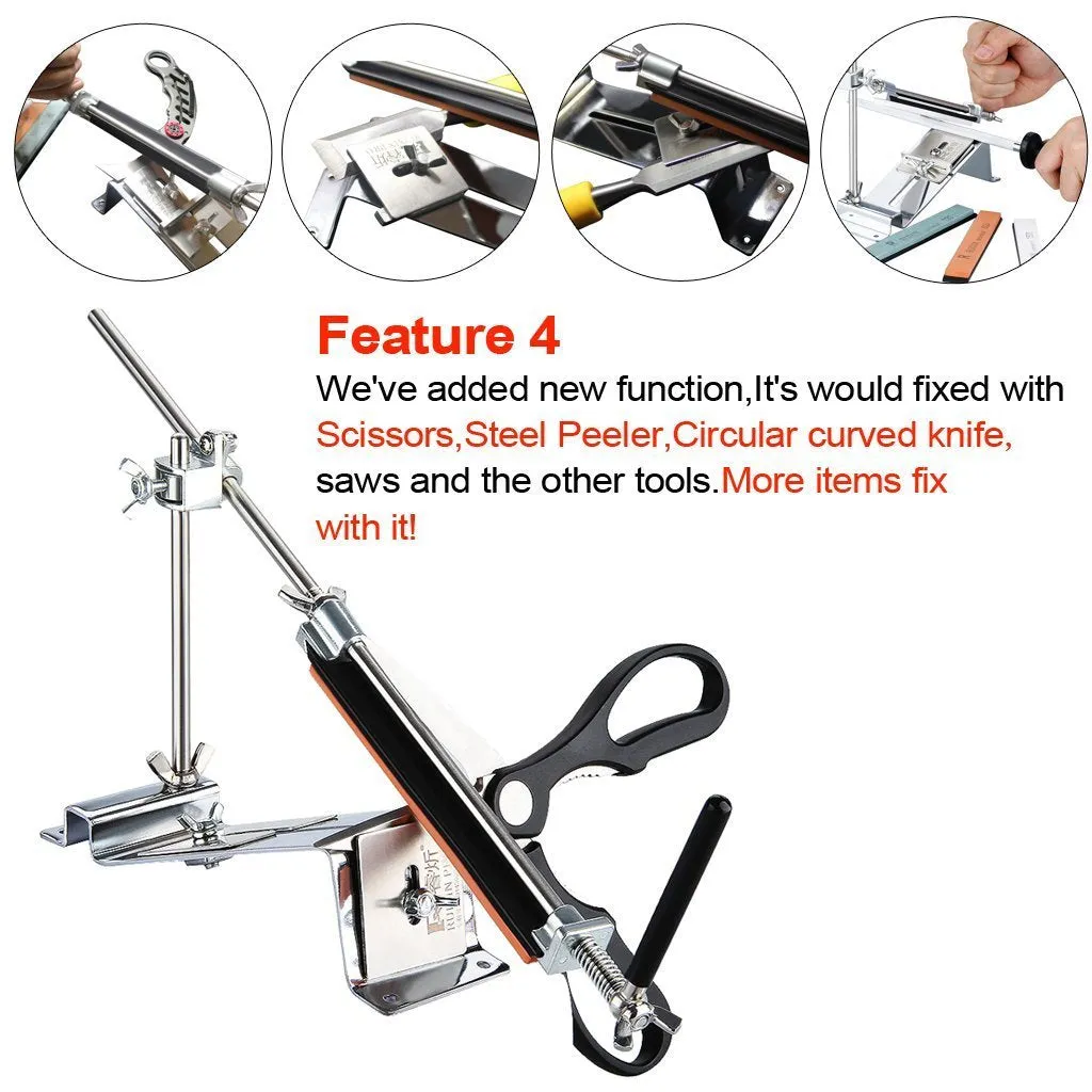 Professional All Iron Steel Knife Sharpener Pro Kitchen Sharpening System