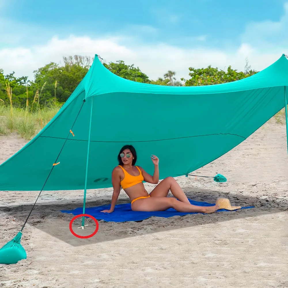 Red Suricata Beach Sun Shade Pole Anchors - Set of 4 (for Family/Premium Sun Shade)