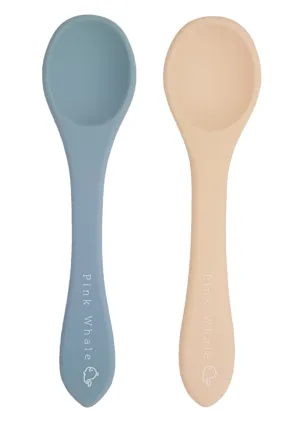 Silicone Spoons (Dusk Blue & Baby Pink)