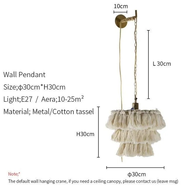 Small Bohemian Tassel Chandeliers