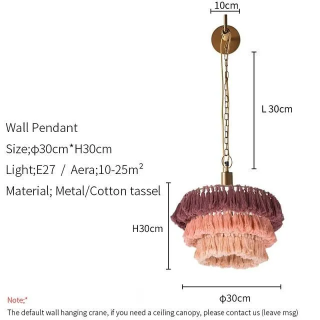 Small Bohemian Tassel Chandeliers