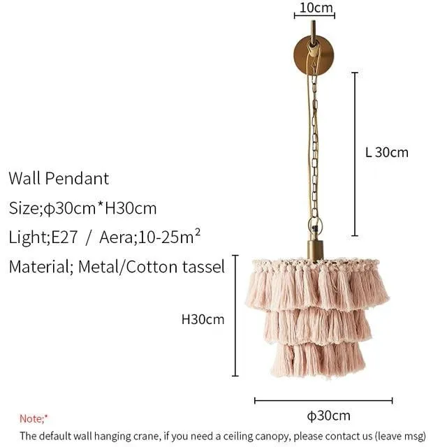 Small Bohemian Tassel Chandeliers