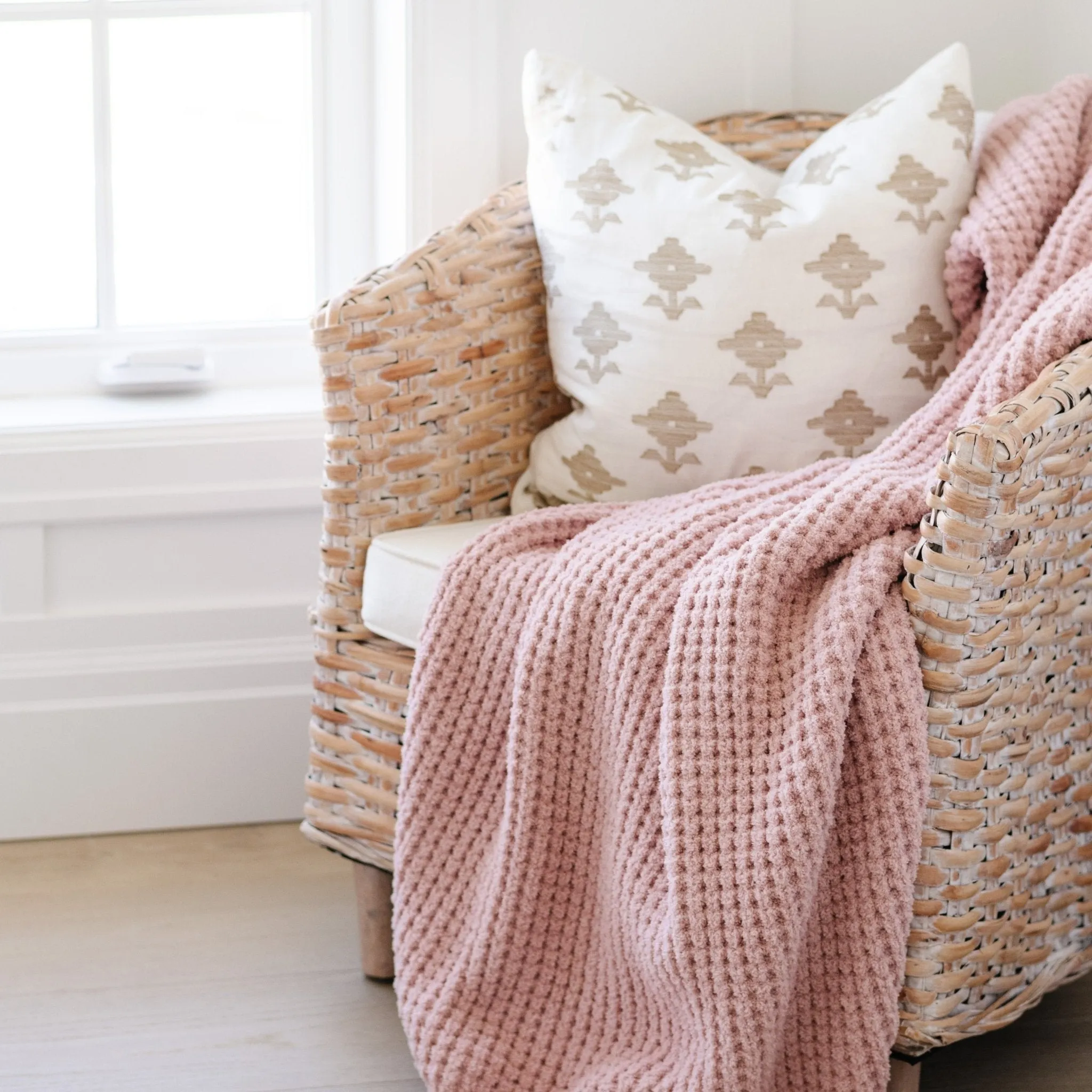 WAFFLE KNIT TODDLER BLANKETS